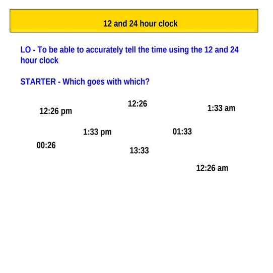12 and 24 clock plate
