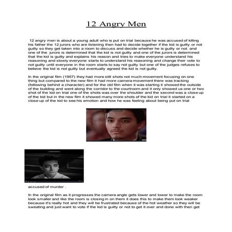 12 Angry Men Comparison | DOCX