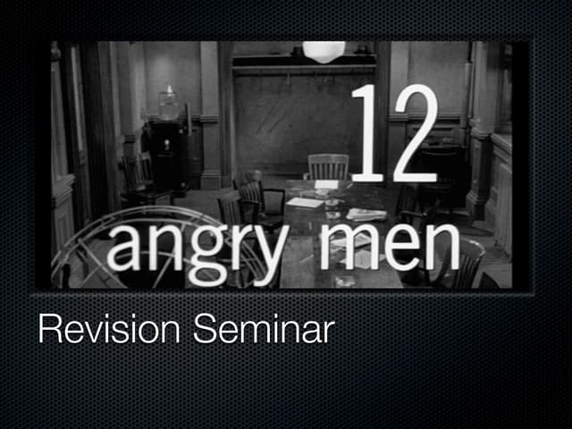 12 Angry Men Slide Show