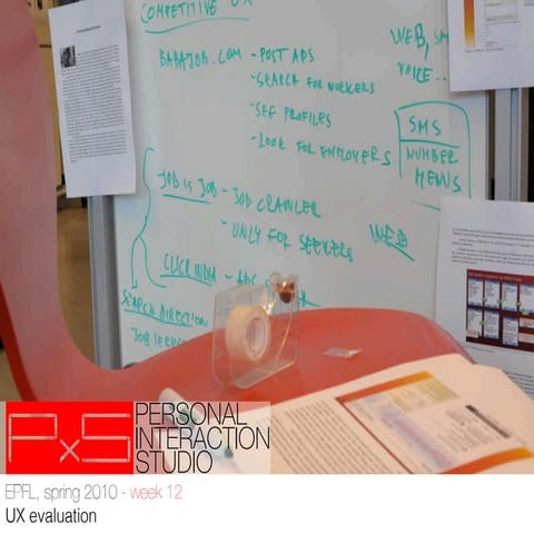 EPFL PxS week 12 - UX design techniques