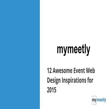 12 awesome event web design inspirations for 2015