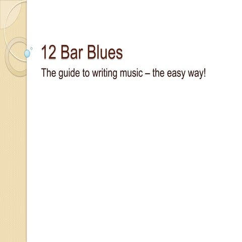 12 bars blues | PPTX