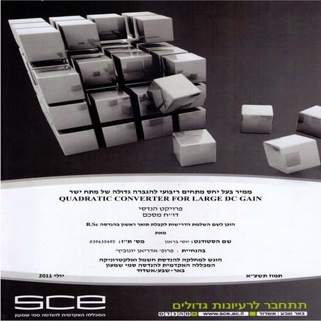 Final project book sce quadratic converter | PDF