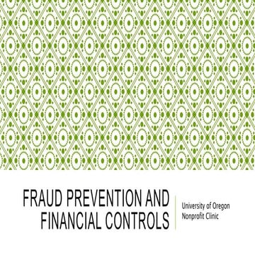 Presentation Fraud Prevention and Financial Controls