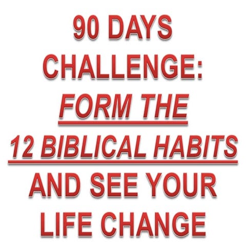 September 6, 2015- Sunday Message- 90 DAYS CHALLENGE: FORM THE  12 BIBLICAL H...