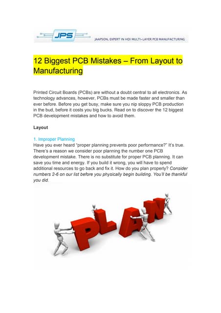 12 Biggest PCB Mistakes from Layout to Manufacturing Circuit Diagram