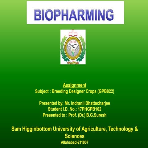 12 biopharming