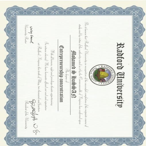 Entrepreneurship concentration