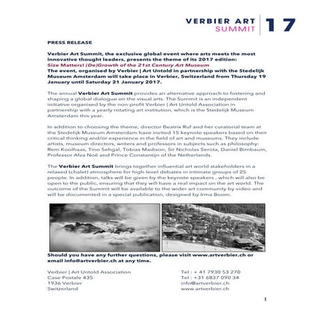 Press Release November 2017