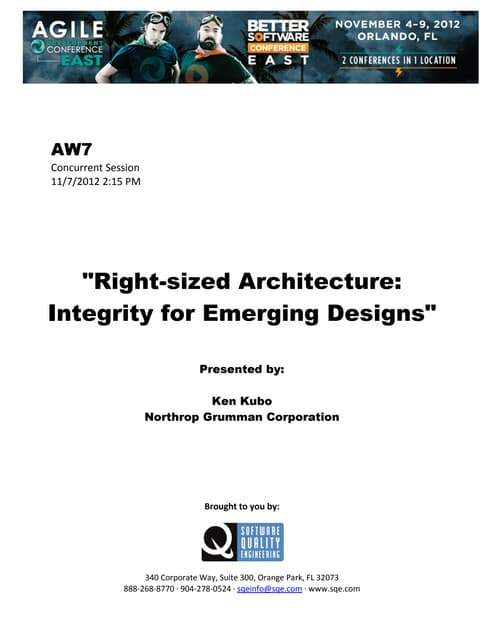 Right-sized Architecture: Integrity for Emerging Designs