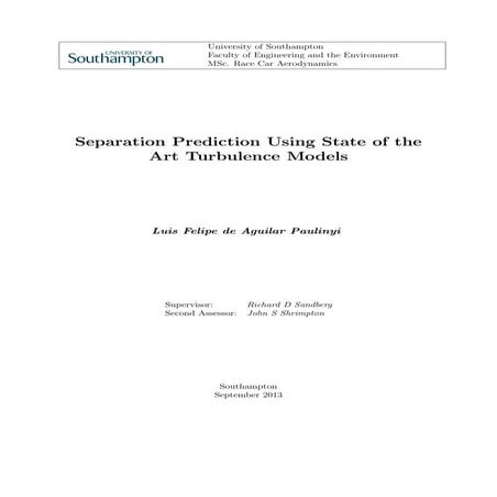 MSc Thesis - Luis Felipe Paulinyi - Separation Prediction Using State of the ...