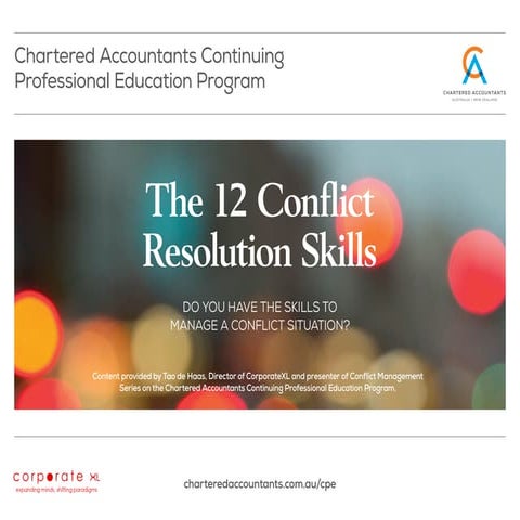 12 Conflict Resolution Skills