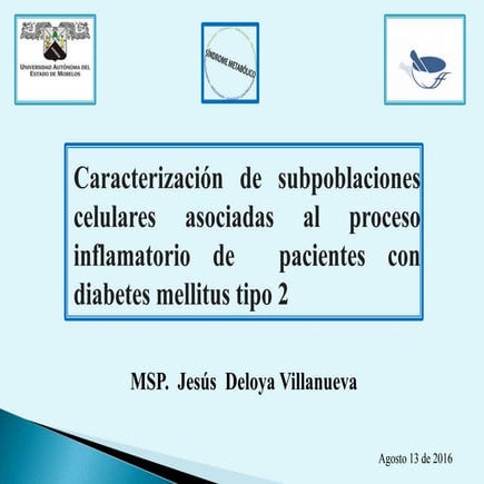 Caracterización de subpoblaciones celulares asociadas al proceso inflamatorio...