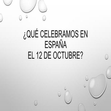Que se celebra el dia 12 de octubre | DOCX
