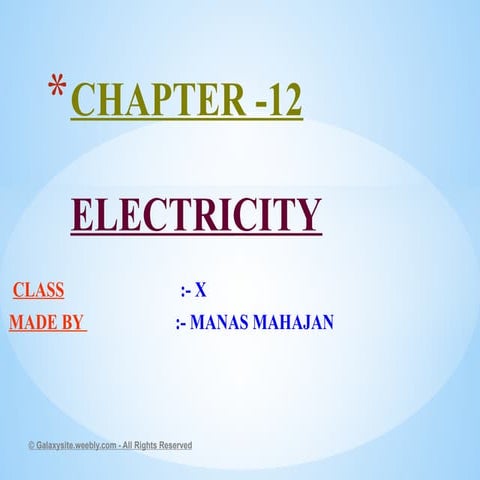 Class 10 electricity chapter 11 high quality notes wowww