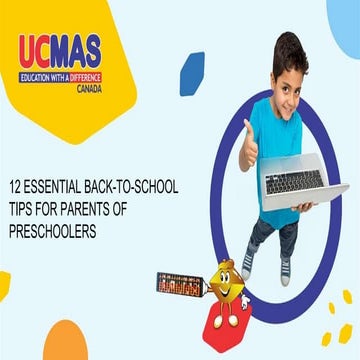 Tips to Prepare your child for school | PPTX