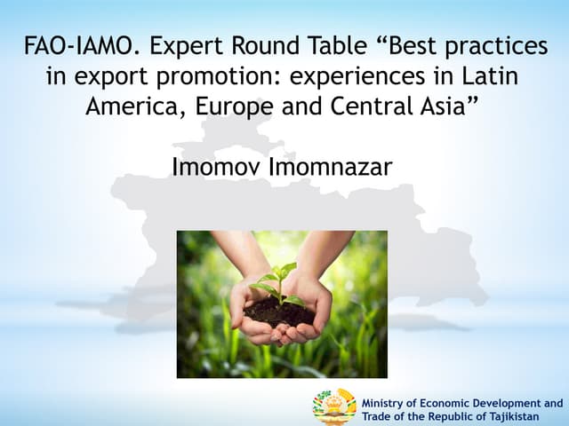 Export promotion in Tajikistan