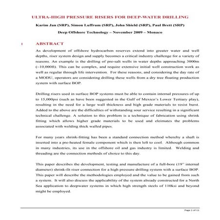 Ultra-High-Pressure-Risers-for-Deepwater-Drilling-(DOT-Intl-09)