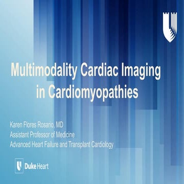Multimodality Cardiac Imaging in Cardiomyopathies