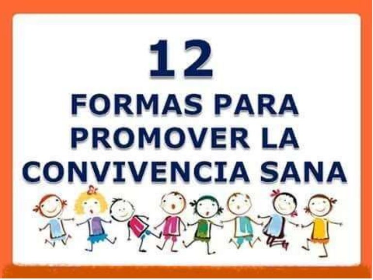 12 formas para promover la convivencia