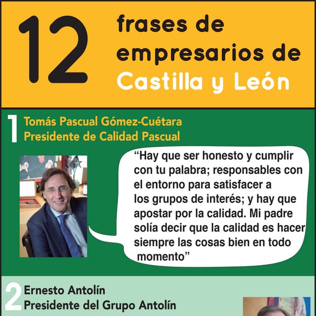 12 frases de  empresarios de Castilla y León