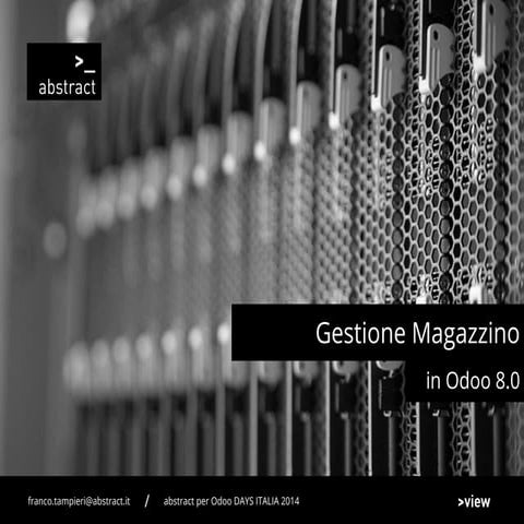 Gestione Magazzino con Odoo