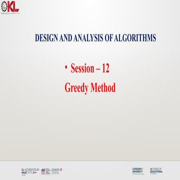 Greedy Algorihm | PPT