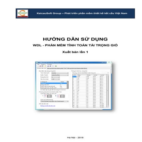 Phần mềm WDL - Tính toán tải trọng gió