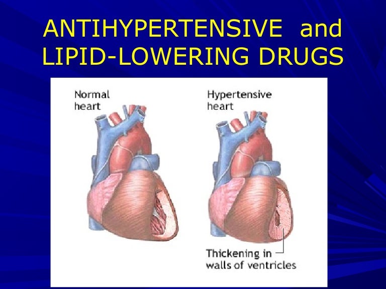 Antihypertensive and Lipid Lowering Drugs
