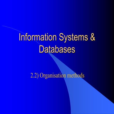12 ipt 0202   Organisation methods