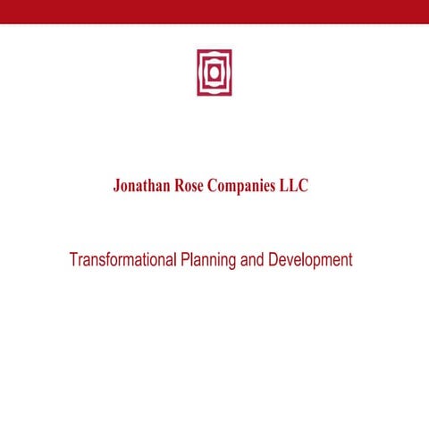 Jonathan Rose - JR LLC - Transformational Planning & Development