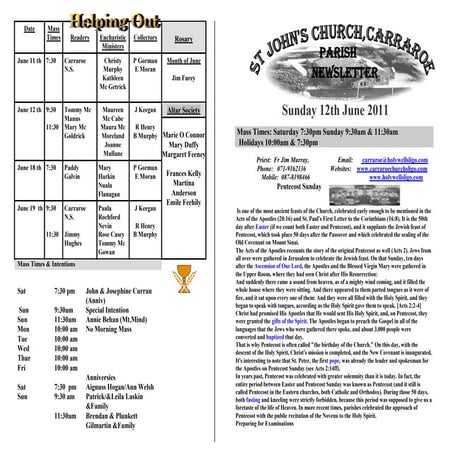 12 June 2011 [newsletter]