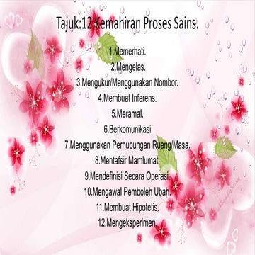 12 kemahiran proses  sains