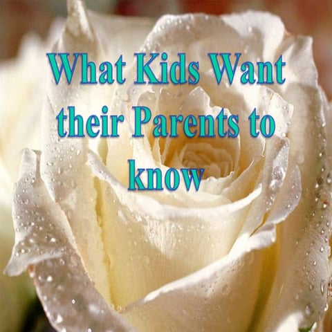 12 kids expectation from parents