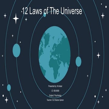 12 Laws of The Universe pptx