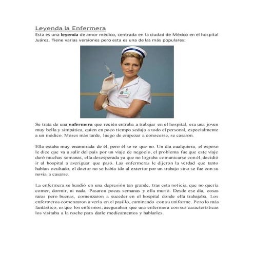 LEYENDAS Y SU INDICE