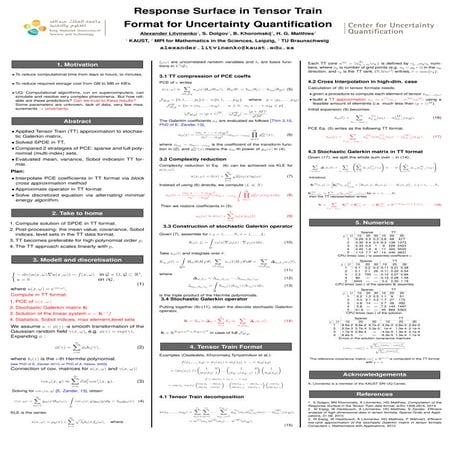 Response Surface in Tensor Train format for Uncertainty Quantification