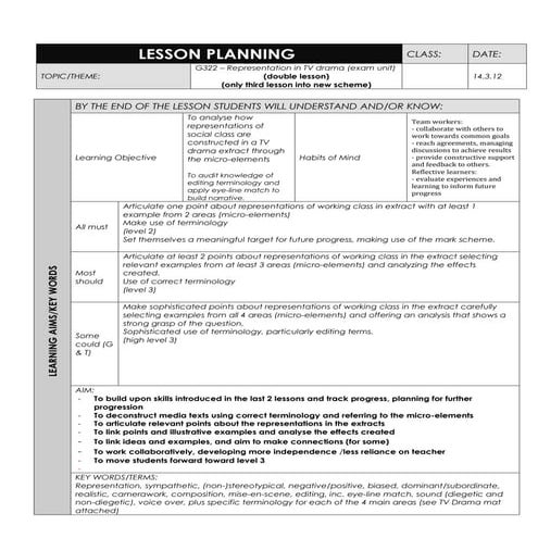 12me2 shameless lesson planblog version