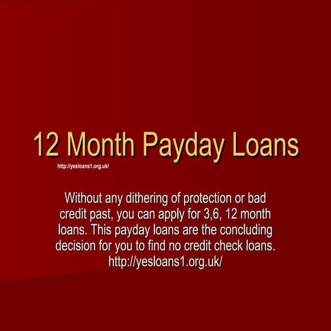 12 month payday loans