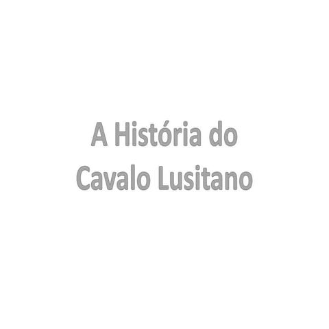 Cavalo Lusitano