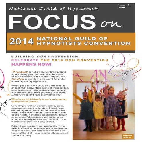 National Guild of Hypnotists 2014 Newsletter Issue 12