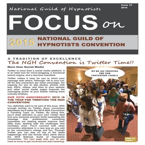National Guild of Hypnotists 2015 Newsletter 12