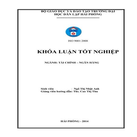 Luận văn: Mở rộng vốn huy động tại ngân hàng Thương mại, HOT