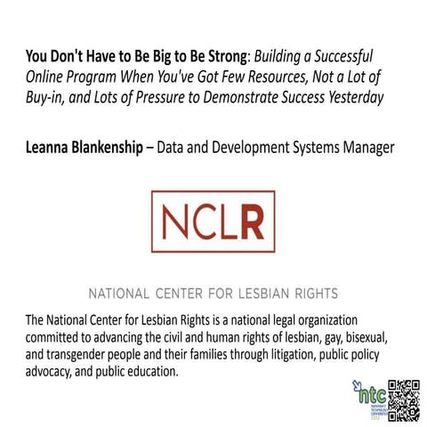 You Don't Have to be Big to be Strong 2