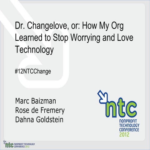 Dr. Changelove, or: How my Org Learned to Stop Worrying and Love Technology