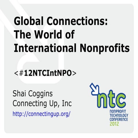 #12NTC: Global Connections - The World of International Nonprofits