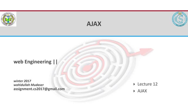 AJAX-Asynchronous JavaScript and XML