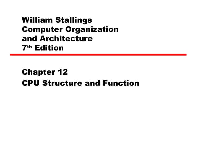 12 processor structure and function