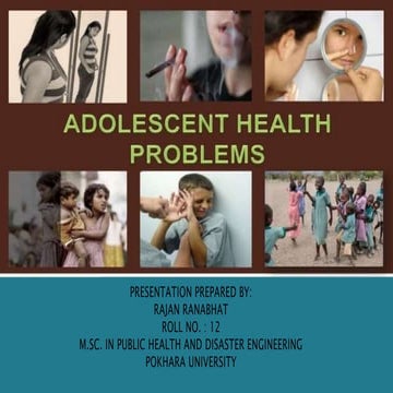 12 adolescent health problem