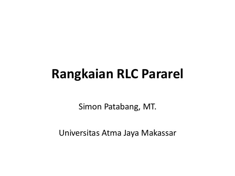 12 Rangkaian Rlc Pararel